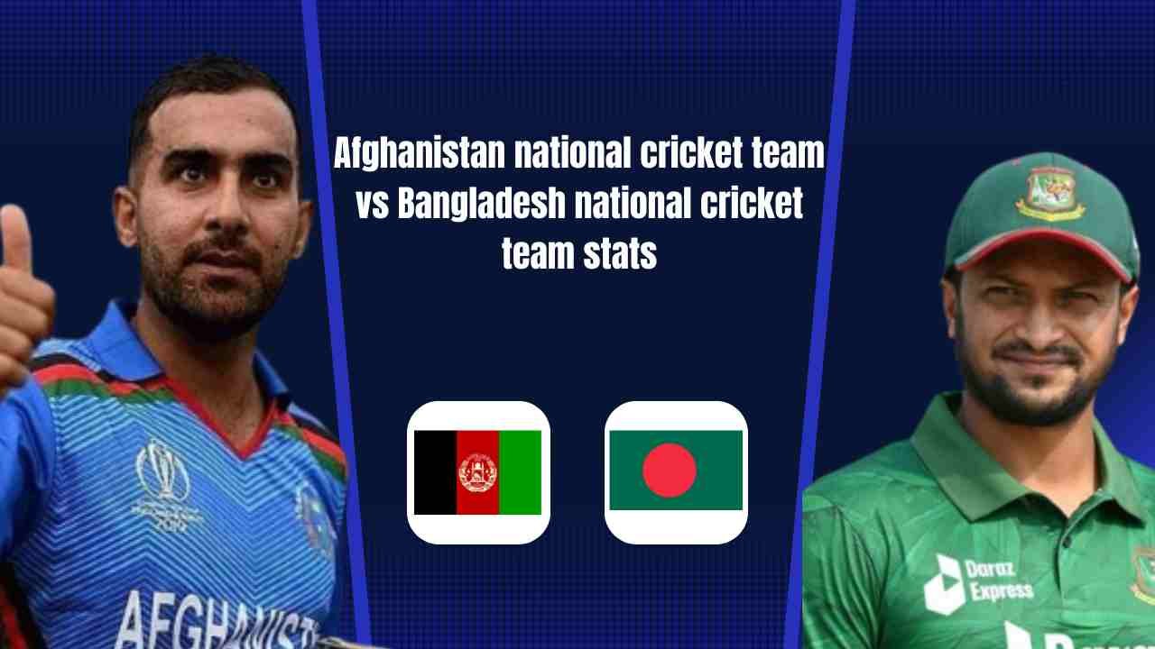 Afghanistan national cricket team vs Bangladesh national cricket team stats