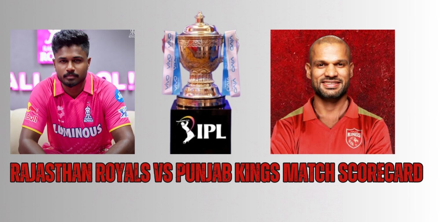 Rajasthan Royals vs Punjab kings match scorecard